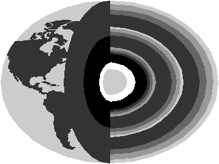 Cross-section of Earth
