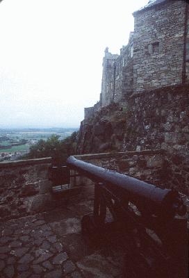 Cannon above cliff